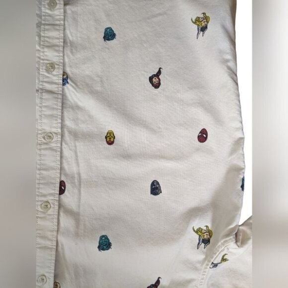 Vans Marvel Avengers Classic Fit Short Sleeve Button Down Shirt Size Large - Picture 5 of 5